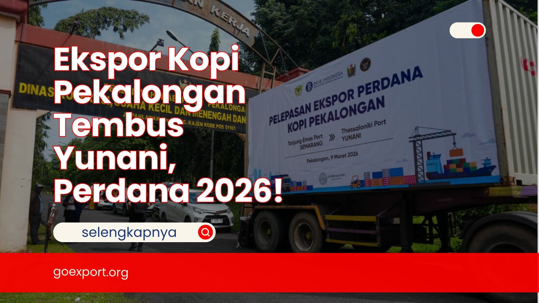 Ekspor Kopi Pekalongan Tembus Yunani, Perdana 2026!
