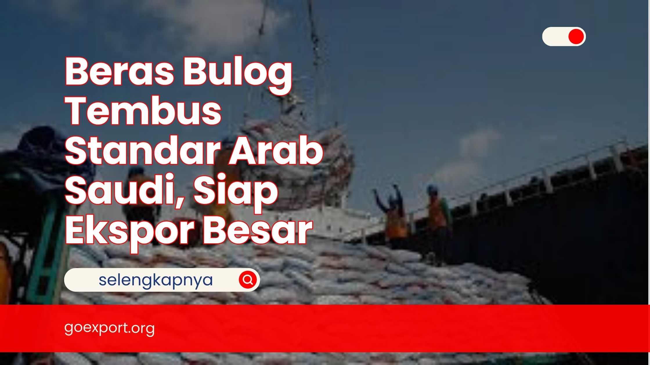 Beras Bulog Tembus Standar Arab Saudi, Siap Ekspor Besar