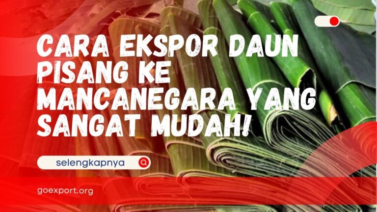 Cara Ekspor Daun Pisang ke Mancanegara yang Sangat Mudah! Cara Ekspor Daun Pisang