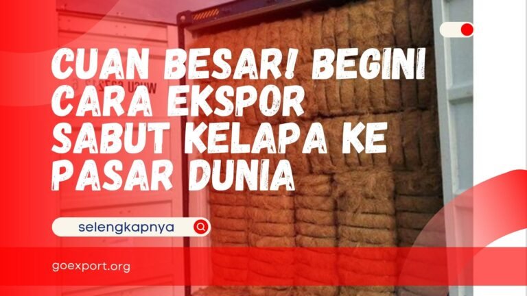 Cuan Besar! Begini Cara Ekspor Sabut Kelapa ke Pasar Dunia Cara Ekspor Sabut Kelapa