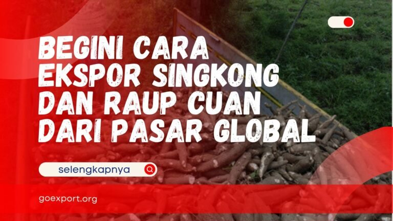 Begini Cara Ekspor Singkong dan Raup Cuan dari Pasar Global Cara Ekspor Singkong